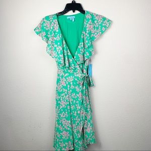 NWT Draper James RSVP Ruffle Wrap Dress  - Size XS